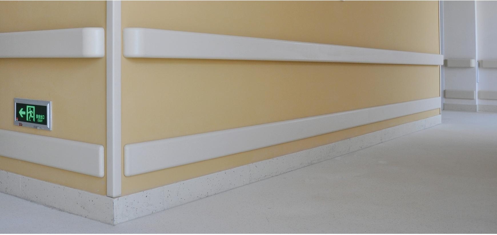 thanh tay vịn chống va đập và ốp góc, bộ ba bảo vệ tường hoàn hảo