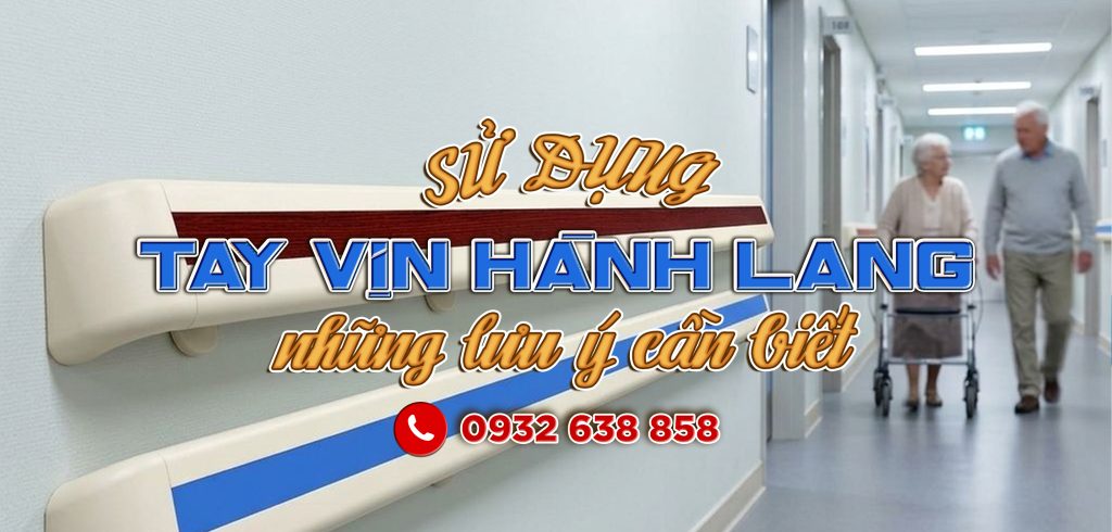 Sử dụng thanh tay vịn hành lang những lưu ý cần biết
